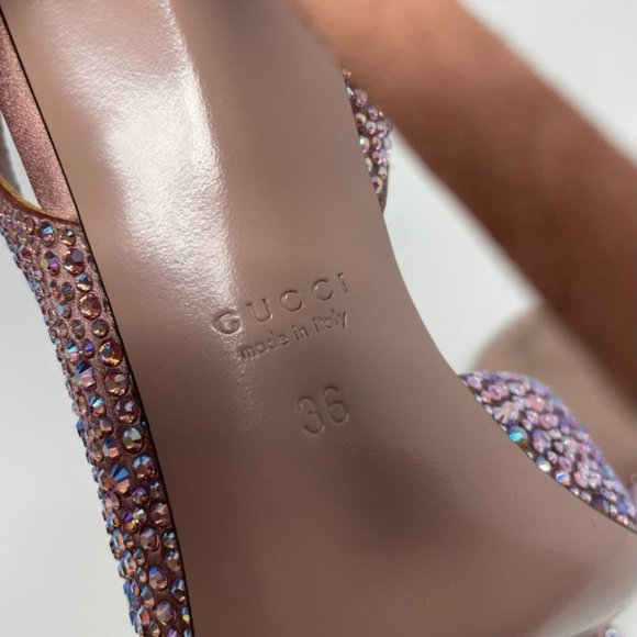 Gucci Pink Embellished Heels - Picture 12 of 12